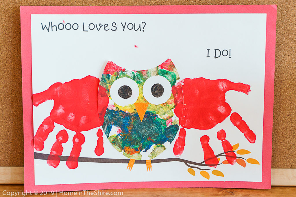 Handprint Owl Kid Craft and Free Printable - Our Life in the Shire