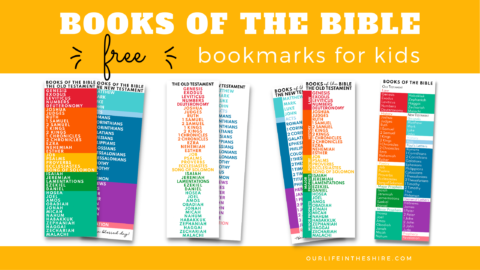 Books of the Bible - Bookmarks! - Our Life in the Shire